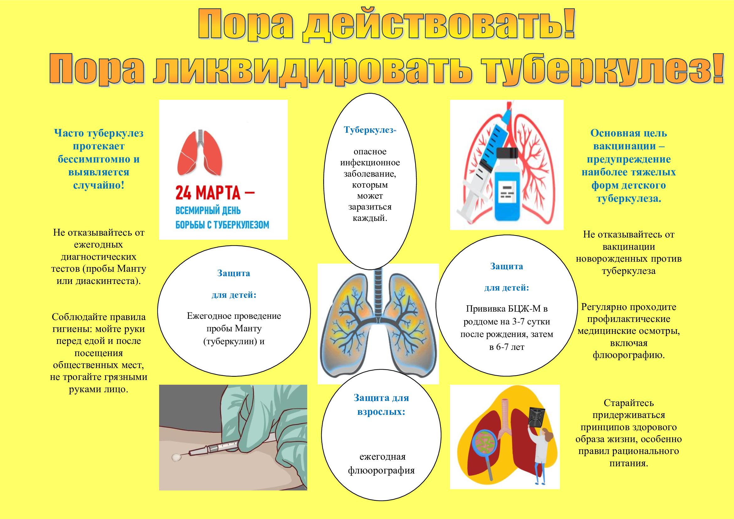 Пора действовать! Пора ликвидировать туберкулез!