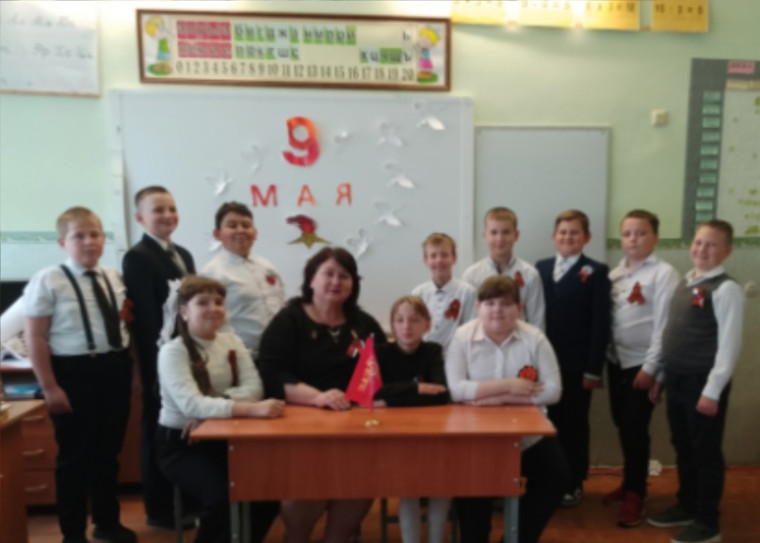 Доска Победы в 4 классе.